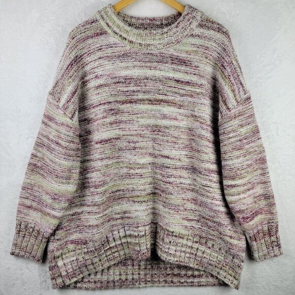Old Navy Sweater Size XL Pullover Oversize Long Sleeve Multicolor Marble - Picture 1 of 7